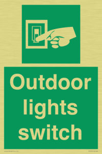 Outdoor lights switch